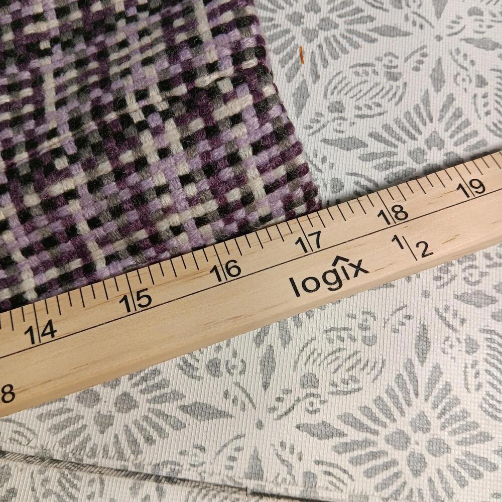 Y2K Purple Plaid Statement Collar Coat – Focus 2000- Women’s Size 8 - Picture 12 of 14
